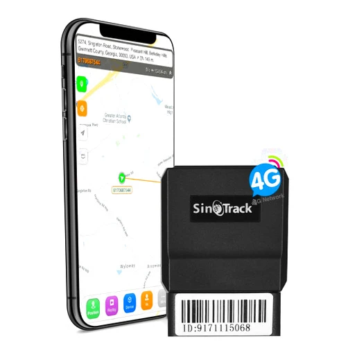SinoTrack 4g GPS Tracker Platform No Monthly Fee, Real-Time OBD Car GPS Tracking Device Locator, Mini OBD II Vehicle Tracker with Alert System for Car, Taxi and Truck, Support Free Platform Lifetime