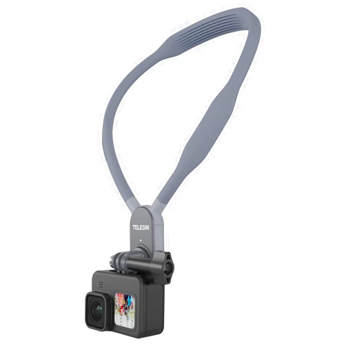 TELESIN° TELESIN Magnetic Neck Mount Necklace Holder Lanyard Strap, Chest View POV Selfie Video Vlog Body Attach for GoPro Max 12 11 10 9 8 7 Insta360 X3 X4 GO3 Ace Pro DJI Action 3 4 Osmo Pocket 3 Accessories