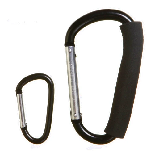 Dreambaby Stroller Carabiner Hook - 2Pack - Stroller Clip Organizer for Purse Shipping Grocery Bag