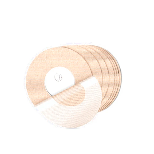 HONYOU 25Pack Freestyle Bandage for Libre 3 Sensor Covers Waterproof 14 Days Overpatch Tape CGM Adhesive Patches Without Hole, Beige