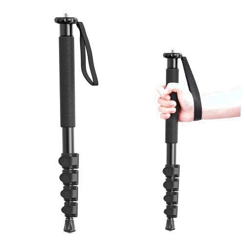 ULANZI TB12 61-Inch Camera Monopod, Aluminum Photography Monopod with 5-Section Height, Lightweight & Portable Camera Accessories, for Cameras Canon, Nikon & Sony Mirrorless & DSLR, Easy to Carry