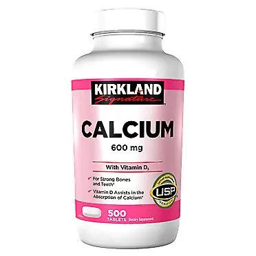 Kirkland Signature 2 Pack Kirkland Signature Calcium 600 mg + D3, 500 Tablets Each