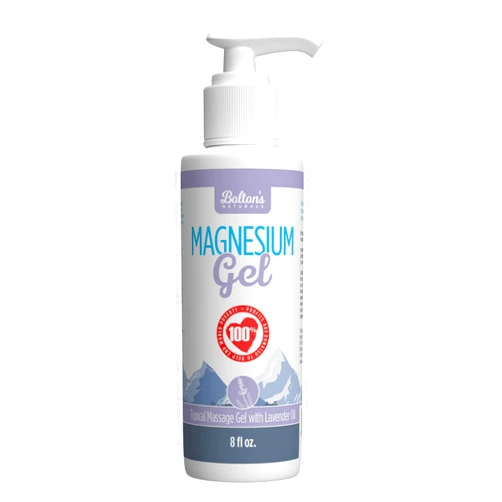 Bolton's Naturals Topical Magnesium Gel with Lavender 8 fl oz | Soothing Magnesium Gel | Best for Massage, Topical Skin Dermal Absorption | Calm and Relaxing
