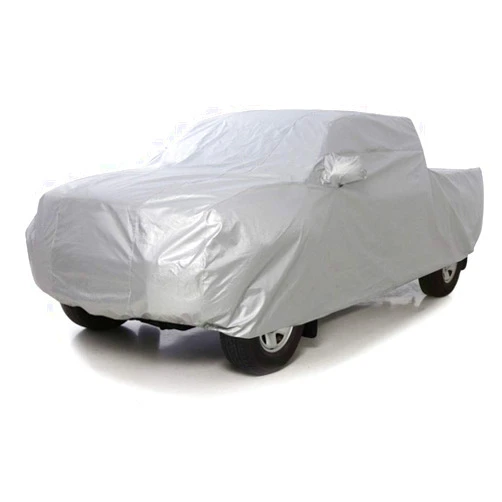 Crevelle Custom Fits 2001-2021 Ford F150 SuperCrew Cab Short Bed Box Truck Car Cover Silver Metallic Covers (SuperCrew Cab 6.5ft Bed)