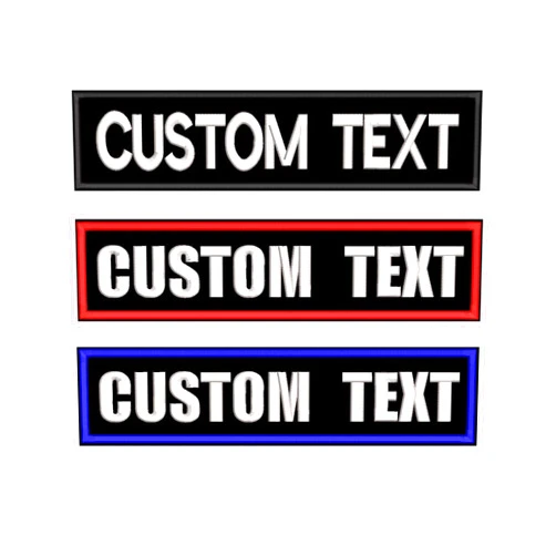 Graceful life 2PCS Customized Name Patches, Custom Rocker Rider Motorcycle Biker Name Patches Patches Hook Fastener,Uniform,Work Shirt Name Patch