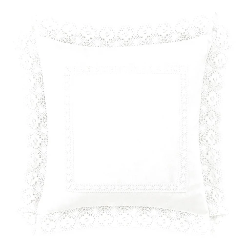 Laura Ashley Home - Throw Pillow with Envelope Closure, Elegant Home Decor for Bed or Sofa (Annabella White, 18