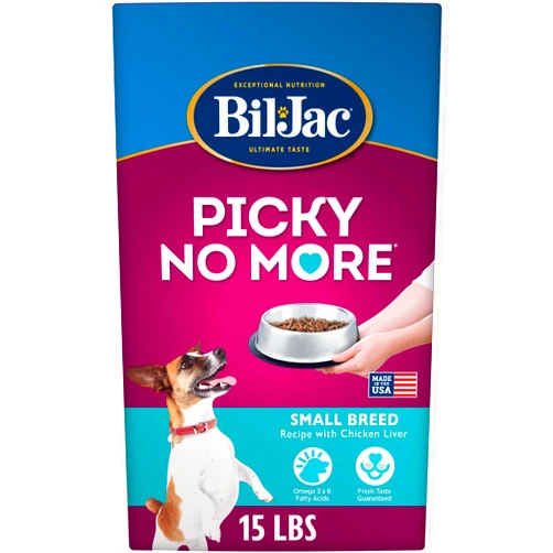 Bil-Jac Picky No More Small Breed Chicken Liver Dry Dog Food | 15 lb