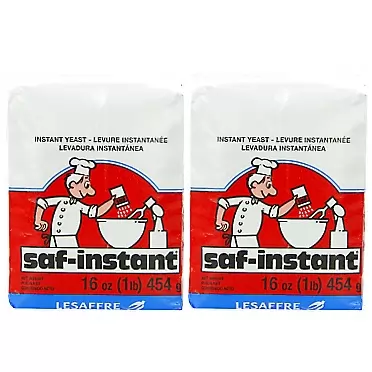Saf Instant Yeast, 1 Pound Pouch - 2 Pack