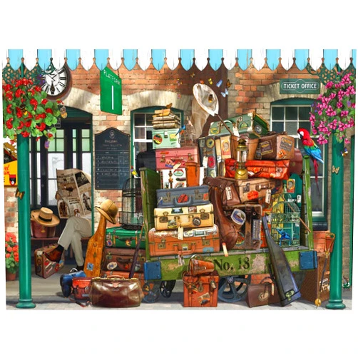 Anatolian Puzzle - at The Train Station, 1000 Piece Jigsaw Puzzle, #1147