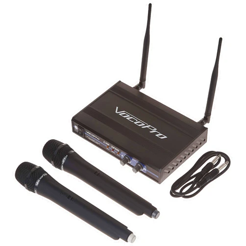 VocoPro - (UHF-3200-10) UHF-Dual Channel Wireless Microphone System, UHF-3200-10(9M,9N)
