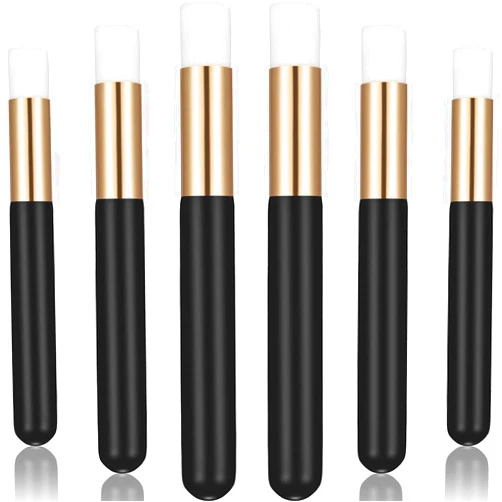 Hicarer 20 Pieces Lash Shampoo Brushes Peel Off The Blackhead Brush Remover Tool Nose Pore Deep Cleaning Brush Facial Cleansing Brushes Eyelash Extensions Blackhead Brush for Women Cosmetic Tools, Black