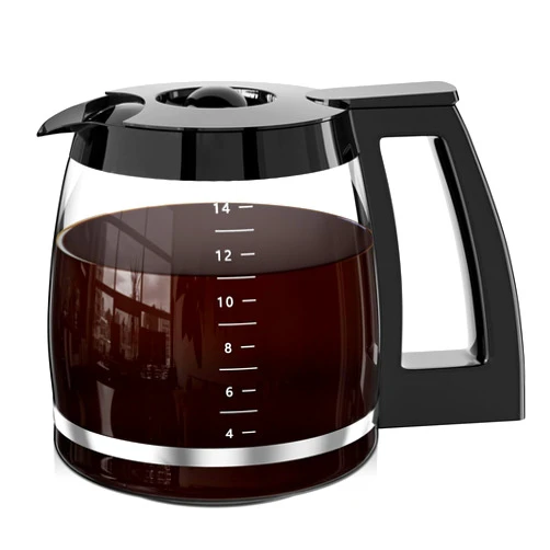 JYNTU 14-Cup Coffee Pot Replacement for Cuisinart Coffee Maker DCC-2200, DCC-2600, DCC-2800, DCC-3200, and DCC-3200P1, Glass Carafe Replacement for Cuisinart, BPA Free, Dishwasher Safe