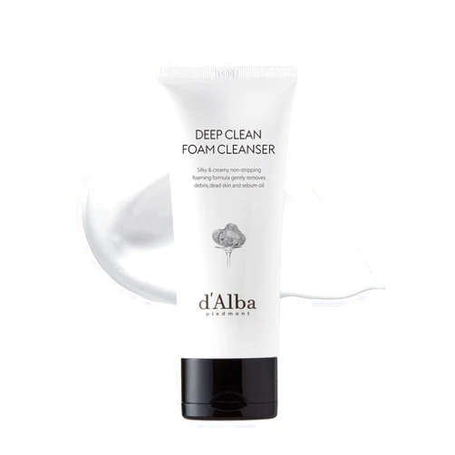 D'alba Piedmont d’Alba Italian White Truffle Deep Foam Cleanser, Vegan Skincare, Gentle Foam Cleanser with White Truffles for All Skin Types, Safe for Sensitive Skin, Hypoallergenic
