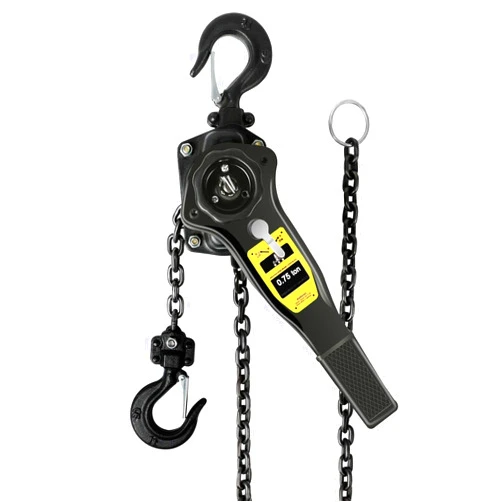 Ymachray Manual Lever Hoist Come Along 3/4 TON 1650 LBS Capacity 10FT Lift 2 Heavy Duty Hooks Commercial Grade Steel for Lifting Pulling Construction Building Garages Warehouse Automotive Machinery