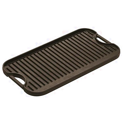 Lodge LPGI3 Cast Iron Reversible Grill/Griddle, 20-inch x 10.44-inch, Black