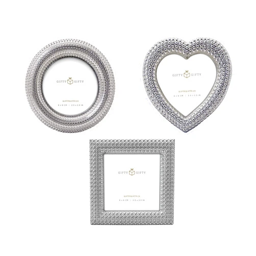 GIFTY GIFTY Classic Small Picture frame Set of 3 Cute Mini Photo Frame Set 2.5x2.5 inch for Tabletop Display Desk Picture Frame Perfect for Christams Home Decor Wedding Graduation Milestone Photos -