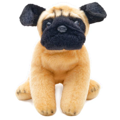 Bearington Collection Bearington Lil' Pugsly Small Pug Stuffed Animal Plush - 6
