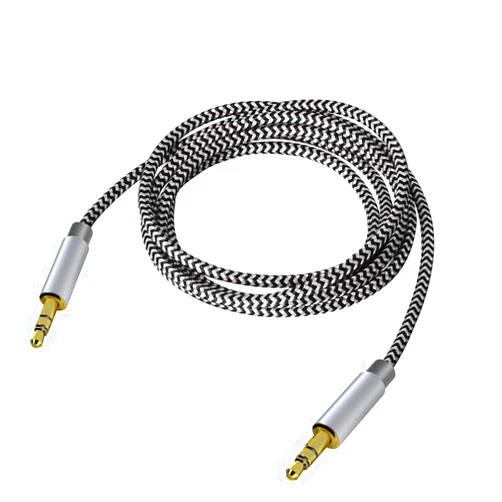 Zerist 3.5mm Stereo Audio Cable Extension Male to Male Nylon Braided 10ft/3m Tangle-Free AUX Cable for Headphones, iPods, iPhones, iPads, Home/Car Stereos and More (Black)