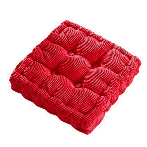 ZYBCQL Tufted Padded Plush Seat Cushions,Thicken Tatami Chair Cushion Indoor Outdoor Chair Padding Square Cushion for Meditation-E 38x38x8cm(15x15x3 inch)