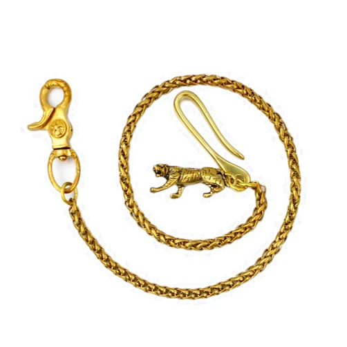 DSHOM Solid Brass Keychain Wallet Chain Hook