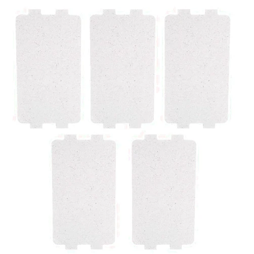 Hztyyier 5pcs Waveguide Cover, Universal Microwave Oven Mica Plate Sheet Repairing Parts for Home Kitchen Office Restaurant Microwave Replacement Accessory