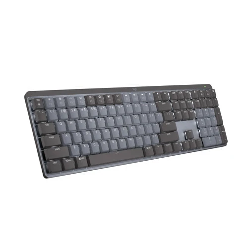 Logitech MX Mechanical Wireless Illuminated Performance Keyboard, Tactile Quiet Switches, Backlit Keys, Bluetooth, USB-C, macOS, Windows, Linux, iOS, Android, Metal, ‎Graphite