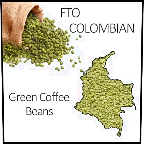 Espresso Royale FTO Colombian Green coffee Beans 1lb, 16oz bag