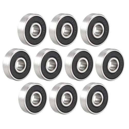 uxcell 626-2RS Ball Bearing 6mm x 19mm x 6mm Double Sealed Deep Groove Bearings Carbon Steel 10pcs