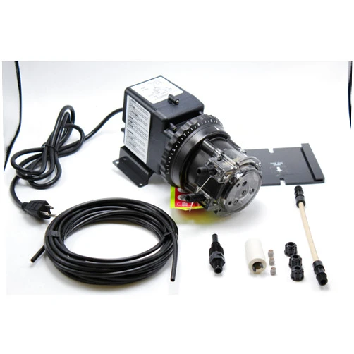 Stenner Pump Company Stenner Pump 45m1 - Stenner Peristaltic Pump Adjustable Head - Rated at 0.2 to 3 gpd adjustable head. Rated at 25 psi. - Ideal Chlorine Injection Pump. 120 Volts, Model number 45MJL1A2S