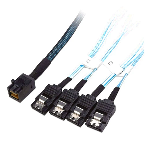 Cable Matters Internal Mini SAS HD to SATA Cable 3.3 Feet, 1m (SFF-8643 to SATA Forward Breakout)