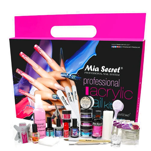 Mia Secret Professional Acrylic Nail Kit/Set For Beginner - Nail kit with everything - Kit de uñas acrilicas completo mia secret - Kit para uñas de acrilico completo