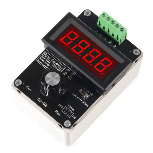AITRIP 4-20mA Adjustable Signal Generator,AITRIP DC 0-10V 0 4-20mA Current Voltage Analog Simulator for Value Adjusting PLC Panel LED Testing