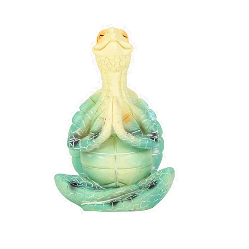 WJIANKPA Turtle Decor Sea Turtle Yoga Figurine Meditation Home Decor Ocean Decoration Desktop Bookshelf Decoration (Prayer)