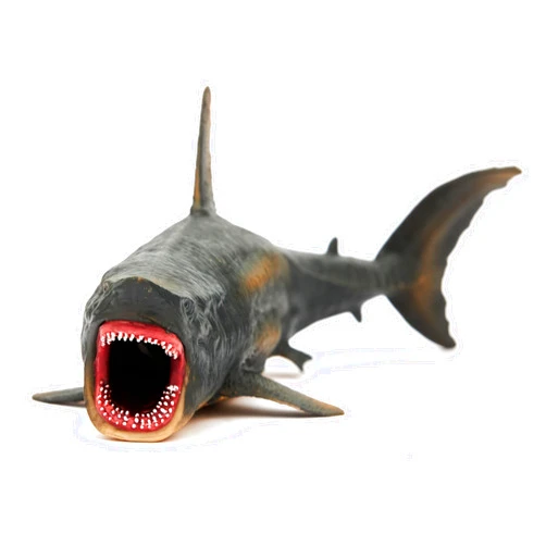 Willkos Sea Shark Toys Megalodon,Action Figure Wild Shark Model Toy Soft Rubber Realistic Ocean Shark Educational Ocean Animal Figurine, Collection Gift, Bath Toy Role Play Toys for Kids