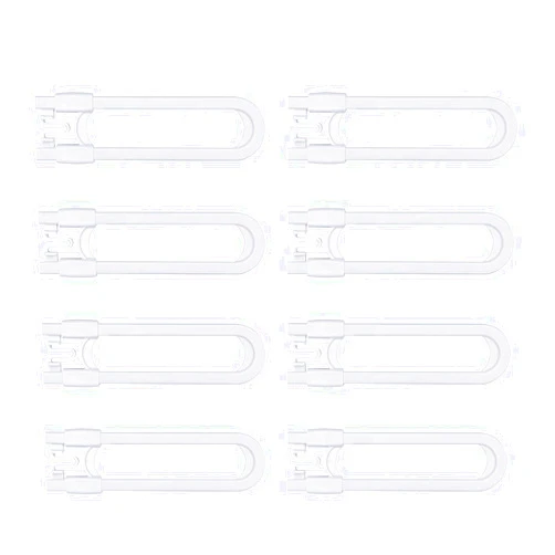 GRANDOTO Sliding Cabinet Child Safety Locks-GRANDOTO U Slide Door Locking for Childproof Safe Latch & Baby Proofing Lock for Wardrobe,Cabinet,Kitchen,Bathroom,Drawer,Storage Doors Knobs & Handles(8Pack White)