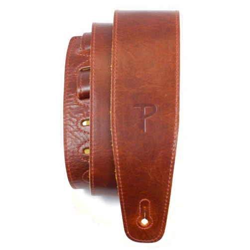 P Perri's Leathers Ltd. Perris Leather Guitar Strap - The Africa Collection - Electric/Acoustic Guitar Strap - Top Grain Italian Leather with Super Soft Suede Backing Adjustable From 41″ to 56″ - Rust (AFR25-6872)