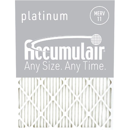 Accumulair® Platinum 10x14x1 (Actual Size) MERV 11 Air Filter/Furnace Filters (6 pack)