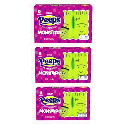 Peeps Marshmallow, Monsters, 1.5 oz - Pack of 3