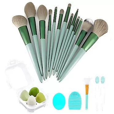 Koccido Makeup Brushes 22 Pcs Makeup Kit,Foundation Brush Eyeshadow Brush Make up Brushes Set (Green, 22 Piece Set) Green 22 Piece Set