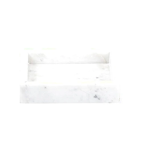 47thmain Square Marble Tray White