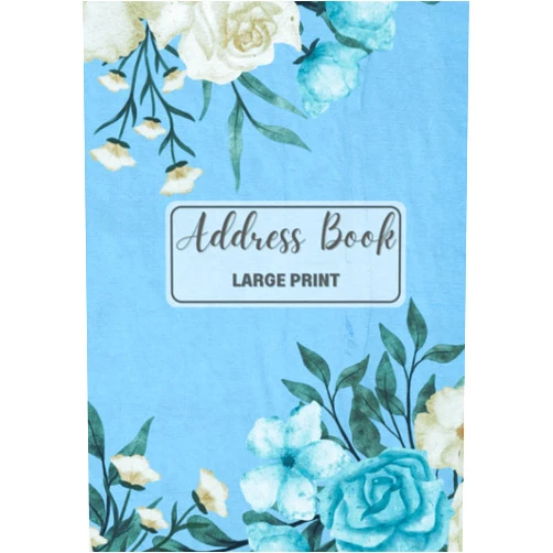 Witty Elegant Creations Address Book (Large Print): Vintage Floral Address and Phone Book for Seniors and Women
