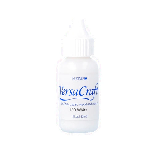 Tsukineko 1 Fluid Ounce VersaCraft Inker, White