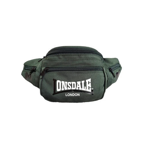 Lonsdale Belt Hip Bag Olive Green Waist Pack Bumbag with Side Pockets