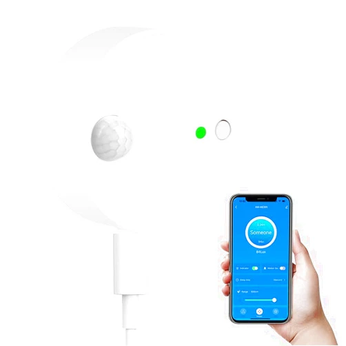 XiuMii 2pcs/lot XiuMii Smart Human Presence Motion Sensor,Tuya Smart Life App Control, 24G Millimeter Radar Detector High Sensing Human Body Exists Sensor Not Compatible with Alexa