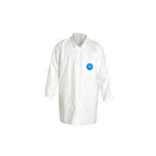 DuPont Tyvek 400 TY212S Disposable Lab Coat with Open Cuff, White, 2X-Large (Pack of 30)