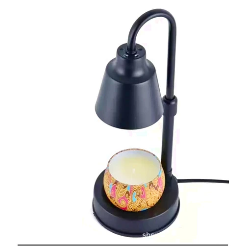 Taerikpru Candle Warmer Lamp with Timer&Height Adjustable&Dimmable, Electric Candle Warmer Without The Flame Fits All Candles for Bedroom/Kitchen/Living Room- Home Decor Gift (Mini Black)