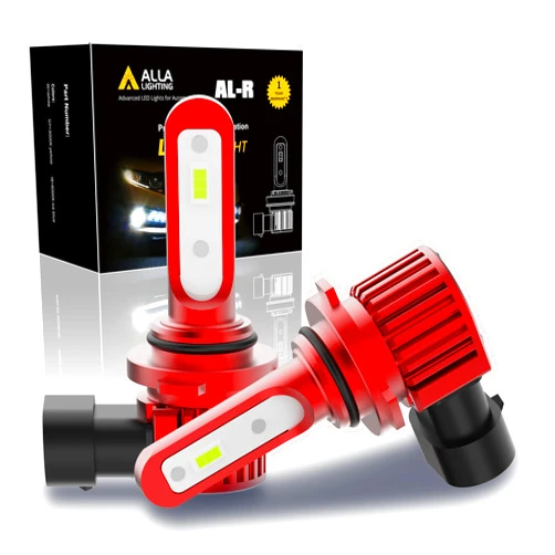 Alla Lighting 5200lm 9006 HB4 LED Bulbs, Fog Lights Lamps, 8000K Ice Blue P22d Base Extreme Super Bright Replacement, AL-R Version