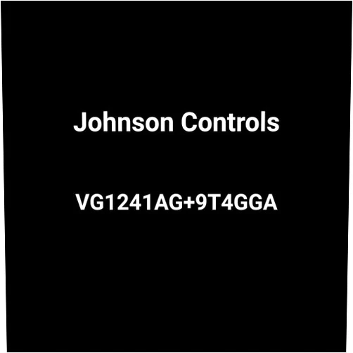 Johnson Controls Model VG1241AG Two-Way Plated Brass Trim NPT End Connections Ball Valve with Model VA9104-GGA-3S Non-Spring-Return Electric Actuator