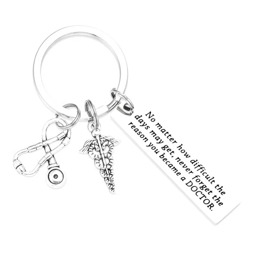 AHAETH Gift for Doctor Keychain Women Men Doctor's Gifts Key Chains Best Doctor Present Female Doctors Jewelry Doctor Keychain