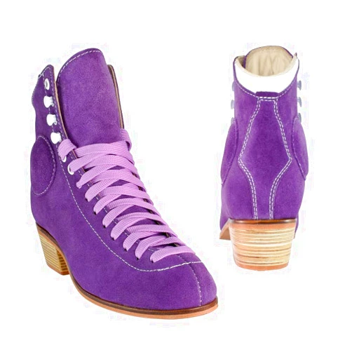 Wifa Roller Skate Boots, Street Suede, Breathable Leather, from Europe, Flexible at Upper Shaft End, Optimum for Dance, Trail Skating, Roller Figure and Park Skating | Special Colors